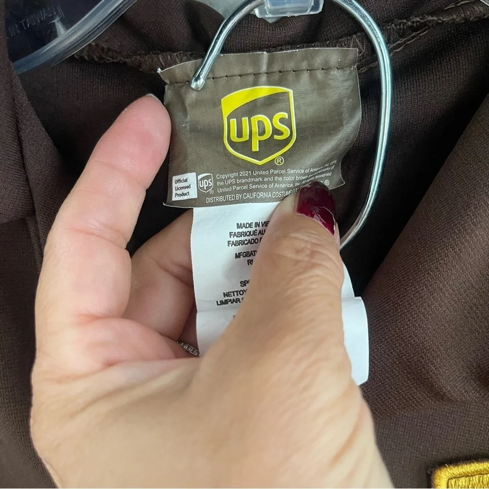 UPS Delivery Driver Costume 3-piece Set for Kids' Size Small 2-3